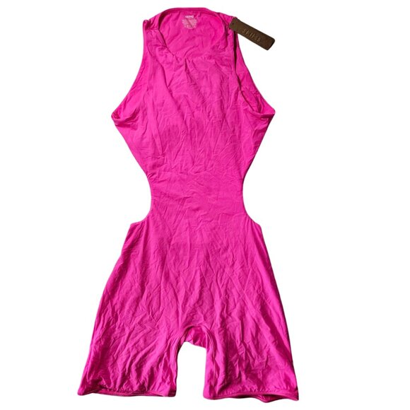 New Skims High Neck Cutout Onesie Romper Jumpsuit Shorts - Szie S - Picture 1 of 9